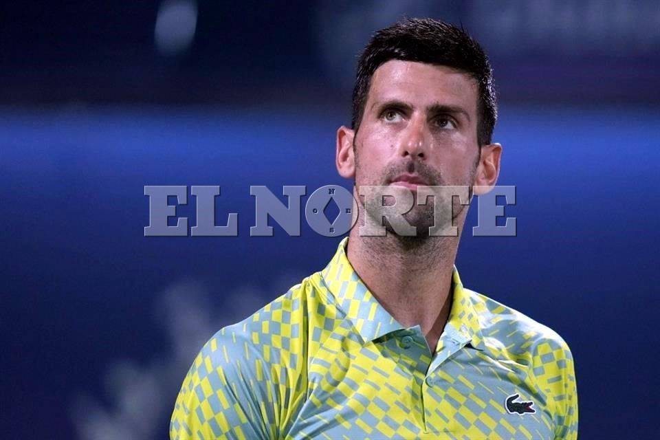 Otra baja para el Abierto de Madrid Novak Djokovic