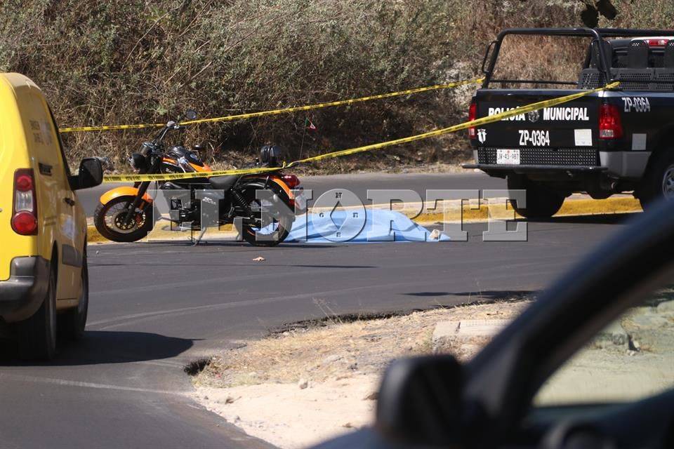 Muere motociclista al derrapar en Bugambilias